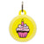Pink Cupcake Name Tag - Oh My Paw'd