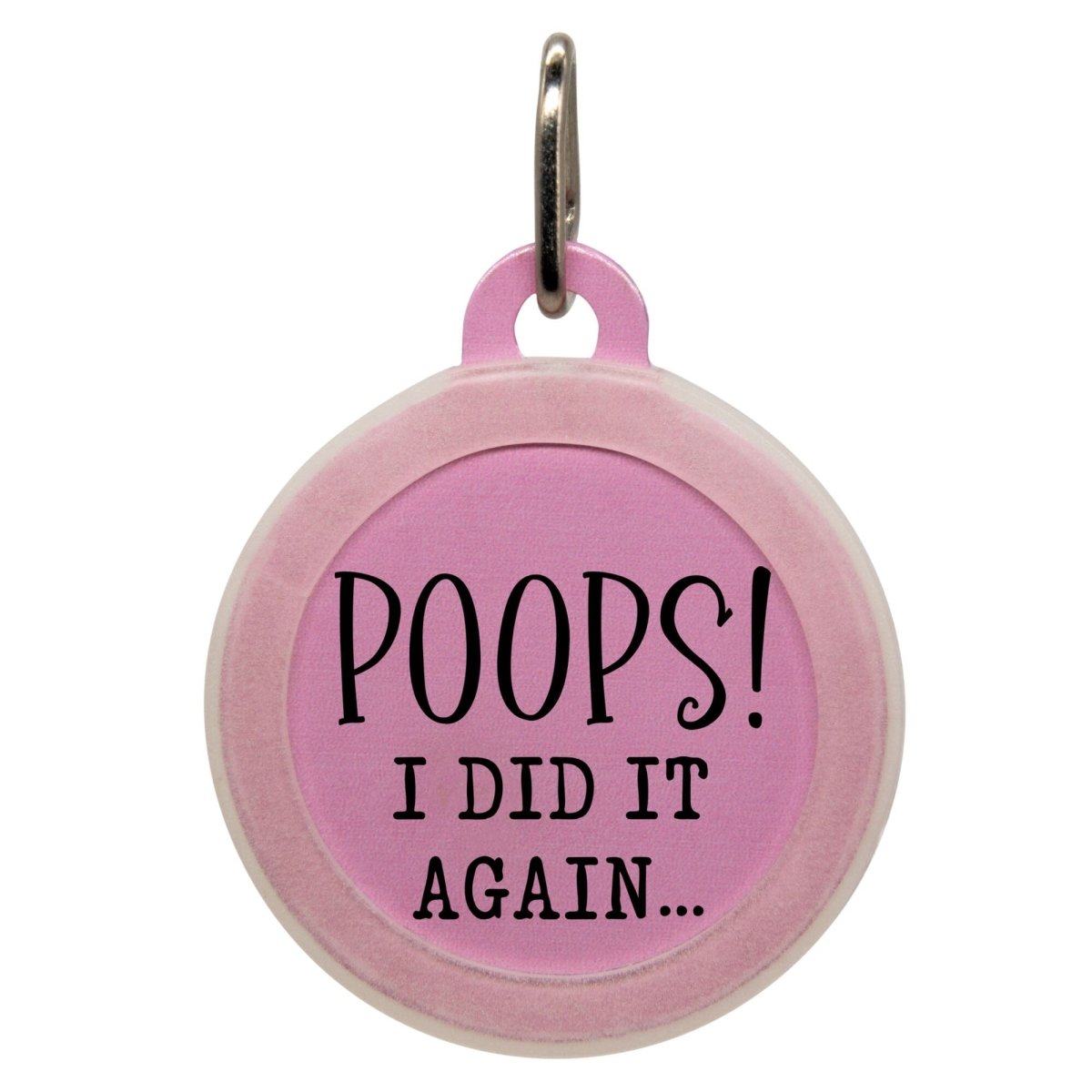 Poops I Did It Again Name Tag - Oh My Paw&#39;d