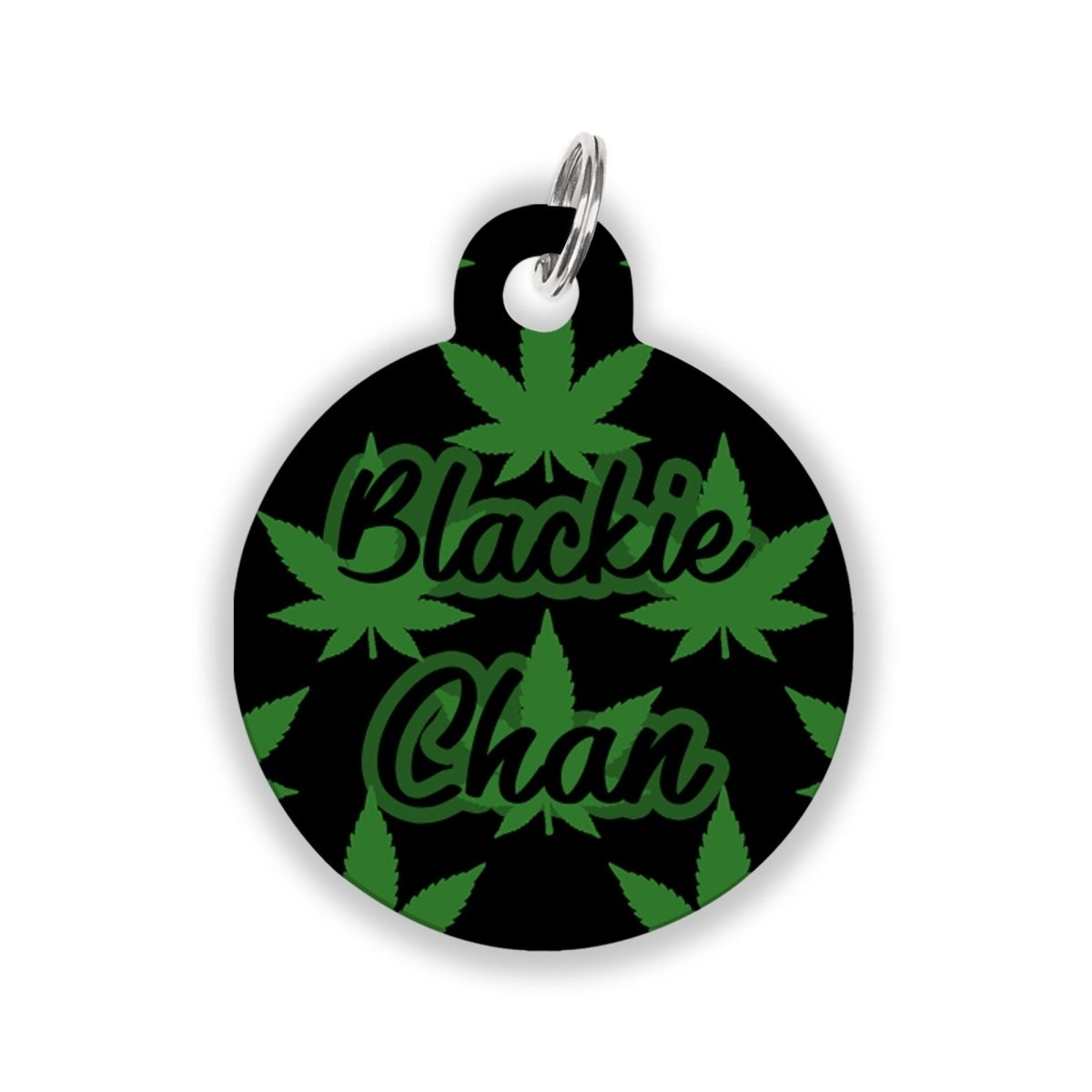 Pot Leaf Name Tag - Oh My Paw&#39;d