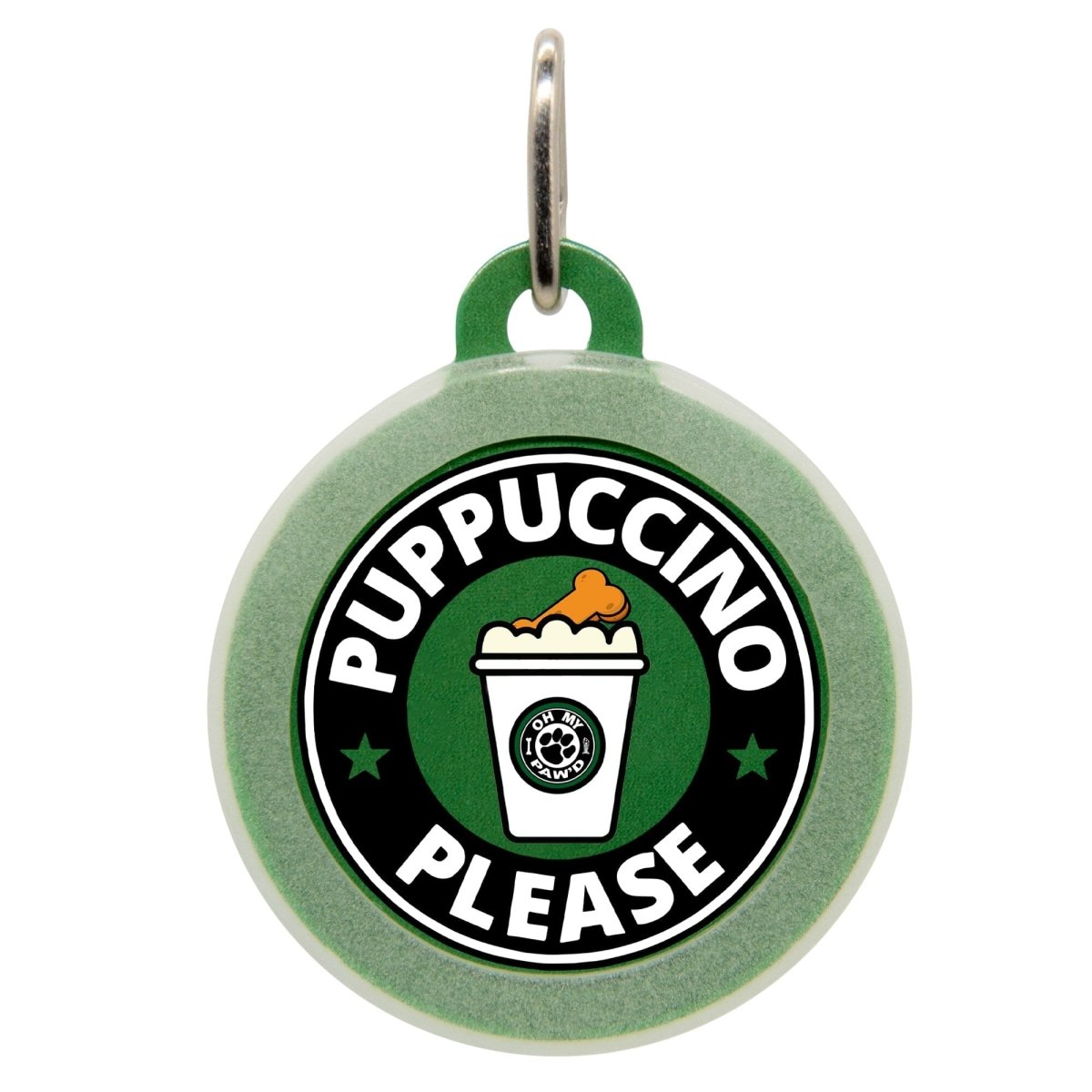 Puppuccino Name Tag - Oh My Paw&#39;d