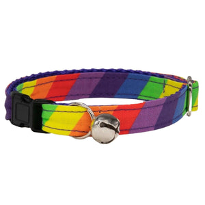 Rainbow Stripe Dog Collar - Oh My Paw'd