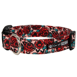 Rose Dog Collar - Oh My Paw'd