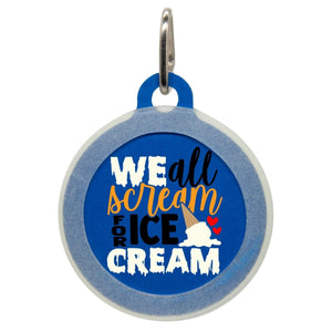 Scream For Ice Cream Name Tag - Oh My Paw'd
