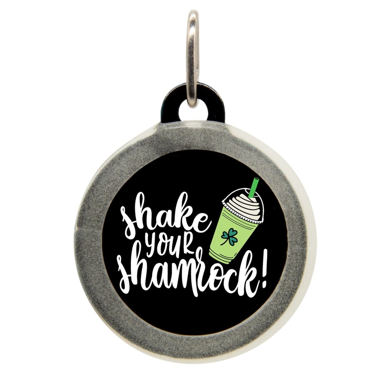Shamrock Shake Dog Name Tag - Oh My Paw&#39;d