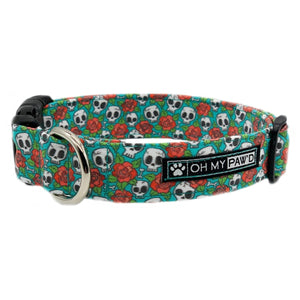 Skull & Roses Dog Leash - Oh My Paw'd