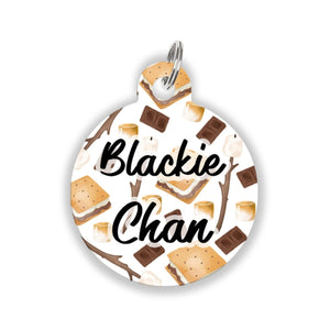 S'mores Name Tag - Oh My Paw'd