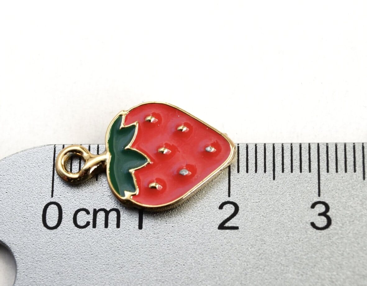 Strawberry Collar Charm - Oh My Paw'd