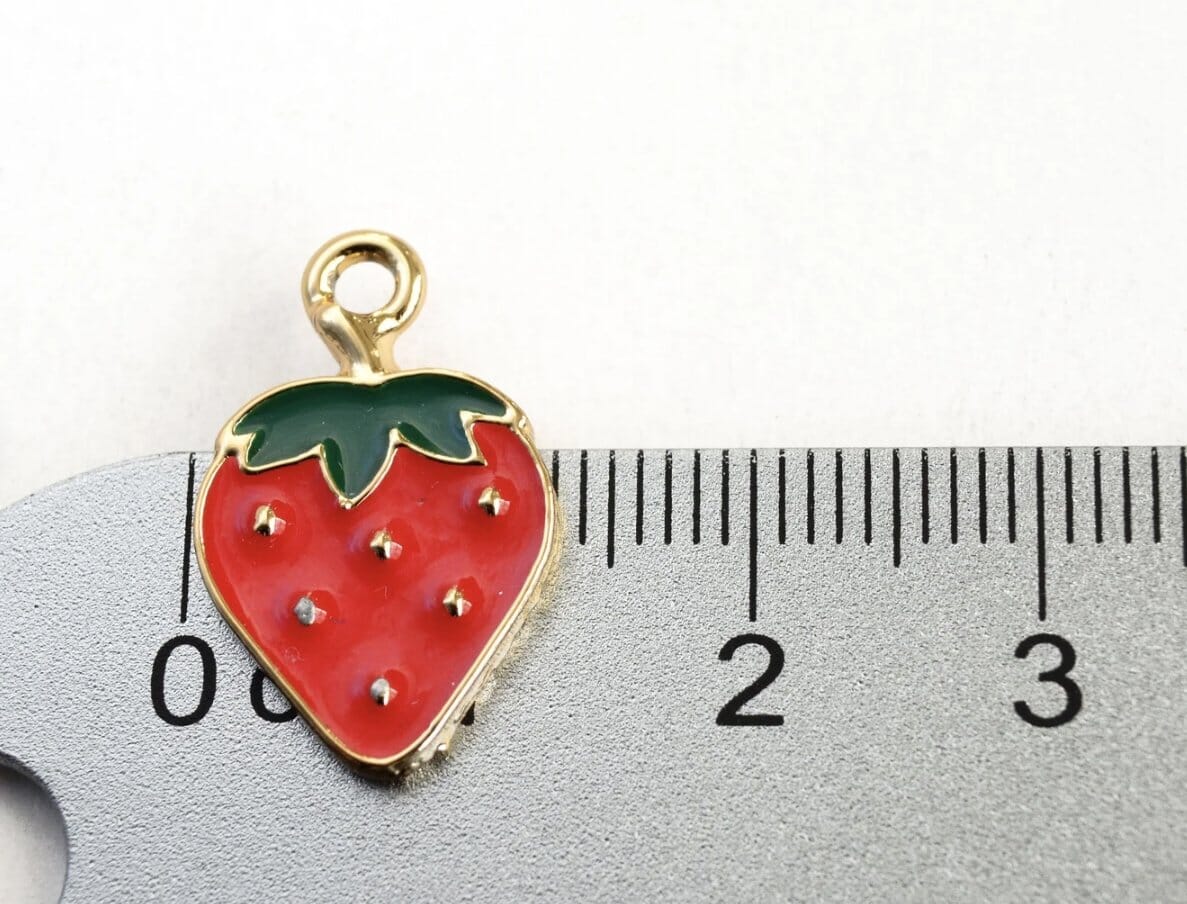 Strawberry Collar Charm - Oh My Paw'd
