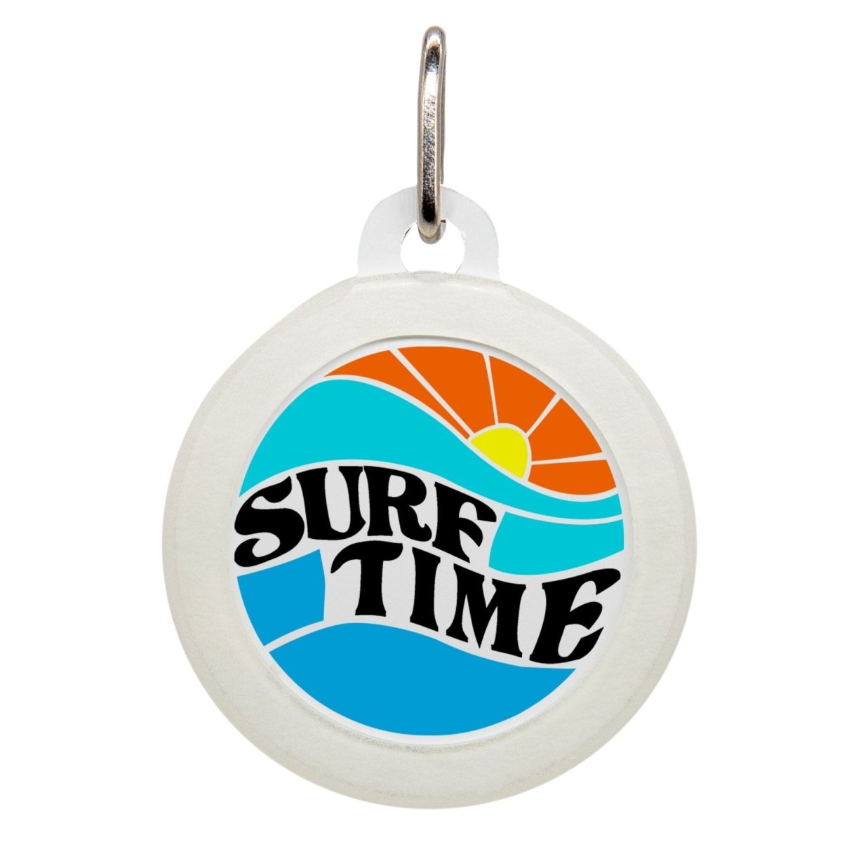 Surf Time Name Tag - Oh My Paw&#39;d