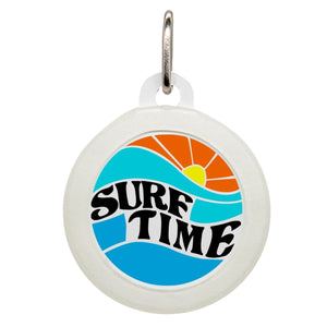 Surf Time Name Tag - Oh My Paw'd