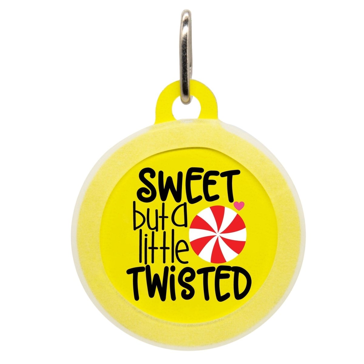 Sweet But A Little Twisted Name Tag - Oh My Paw'd