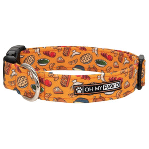 Thanksgiving Foods Dog Collar - Oh My Paw'd