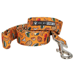 Thanksgiving Foods Dog Leash - Oh My Paw'd