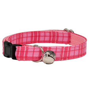 Valentine Plaid Cat Collar - Oh My Paw'd