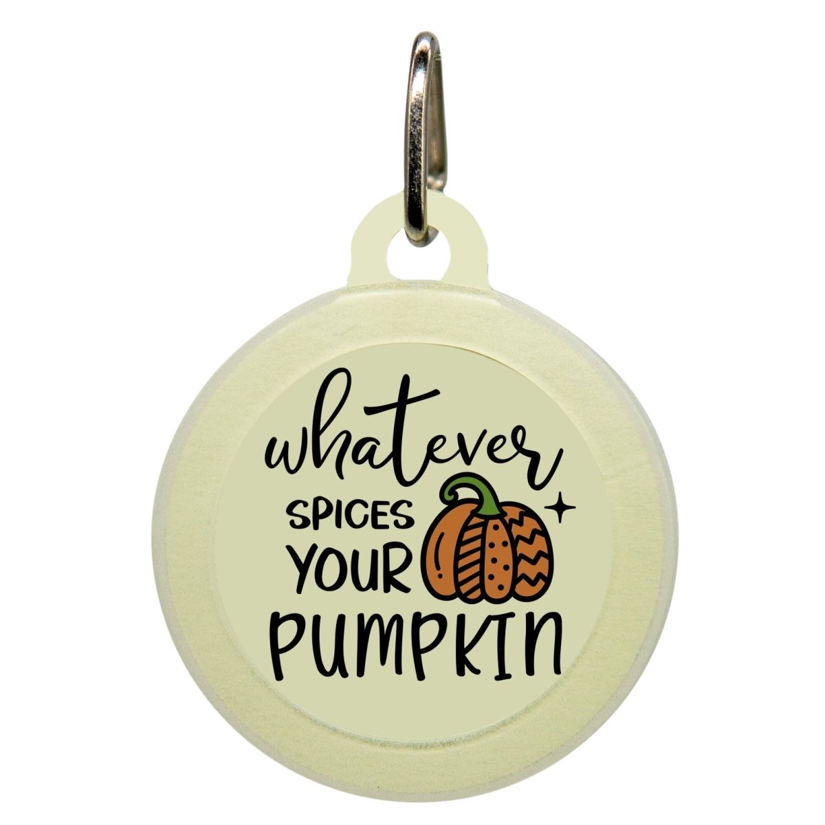 Whatever Spices Your Pumpkin Name Tag - Oh My Paw&#39;d