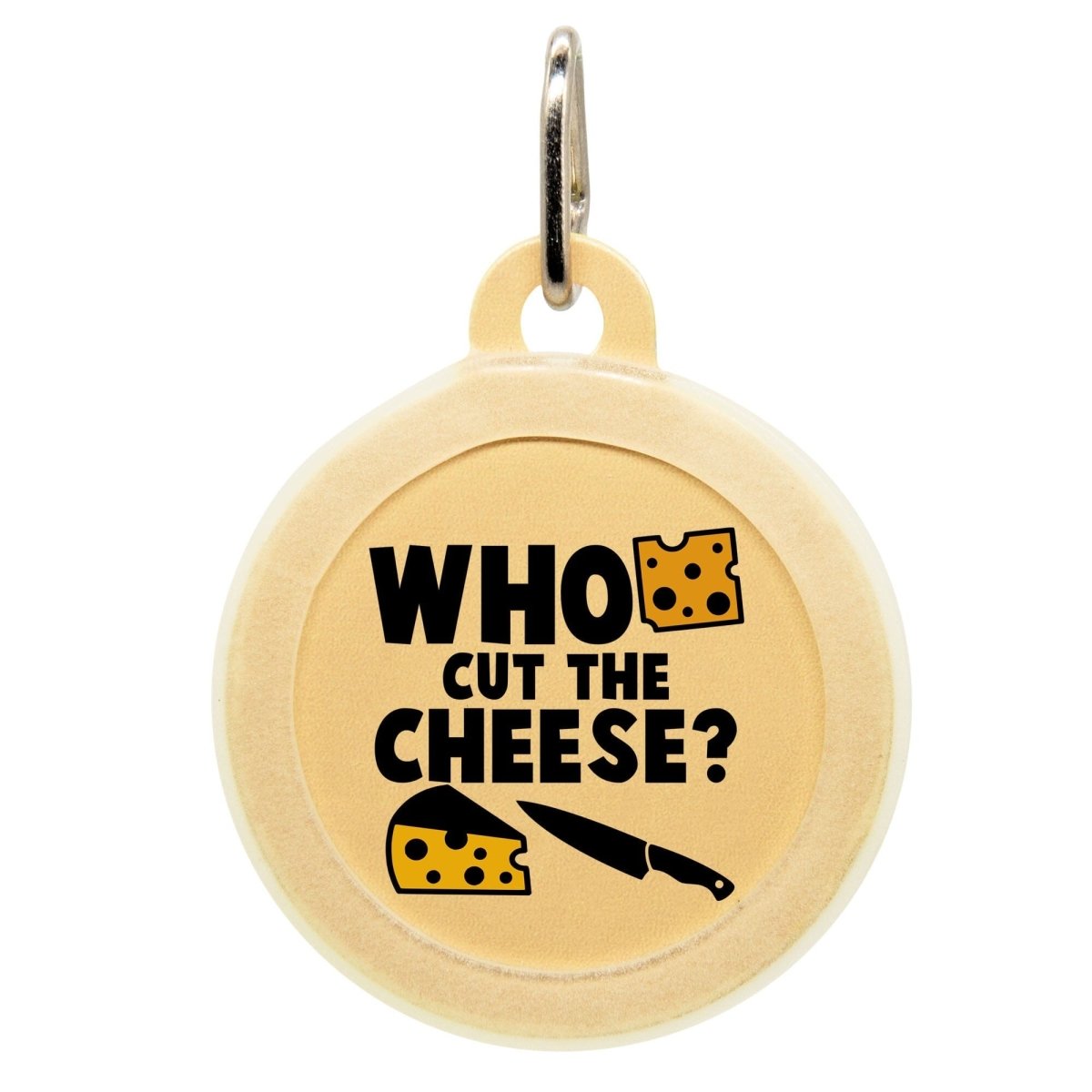 Who Cut The Cheese Name Tag - Oh My Paw&#39;d